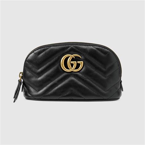 porta cosmetici in velluto nero gucci prezzo immagini|Gucci Porta cosmetici GG Marmont misura media.